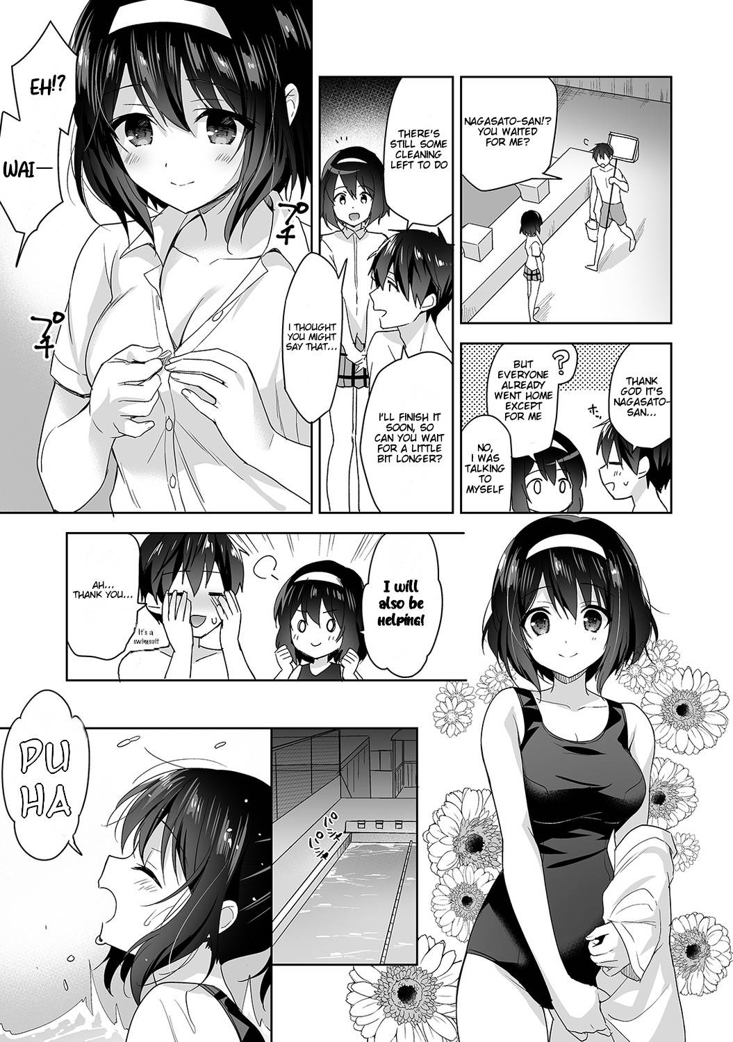 [Fuyuichi Monme] Amayakashi Jouzu no Nagasato-san ~ Hokenshitsu de Yoshi Yoshi Ecchi!~ Ch. 5 [English]