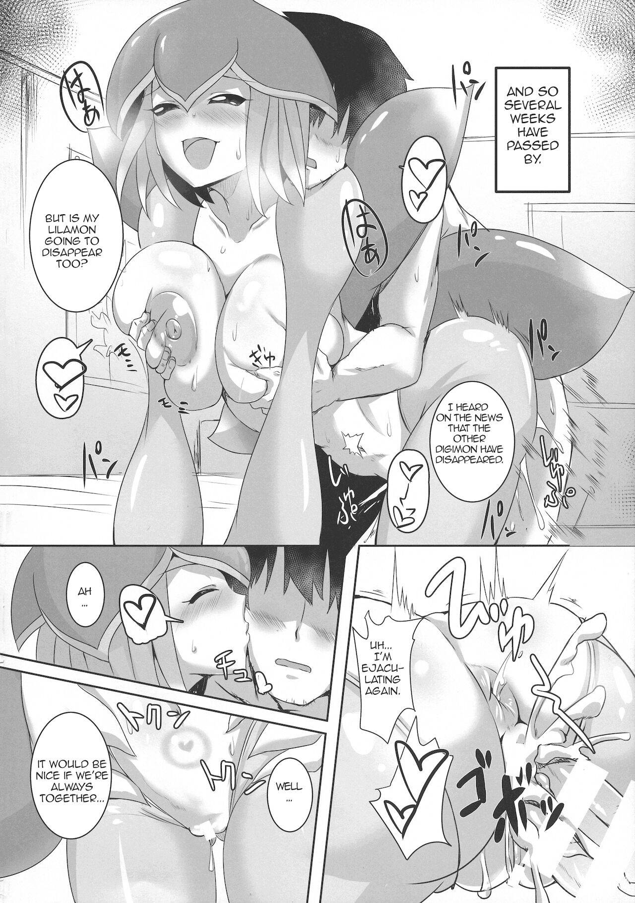 [Kirishima Ayu] Lovey-Dovey Sex Life with Lilamon (COMIC1☆12) [8cm (Various)] EVOLUTION! (Digimon) [English][Amoskandy]