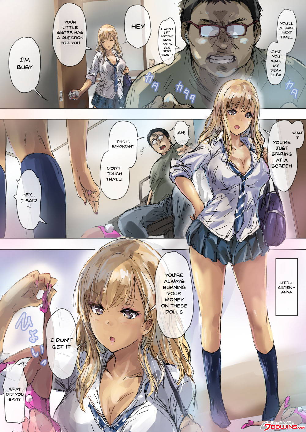 [Intrepid (Matsukura Nemu)] Namaiki Gyaru na Imouto wa Kimoota Anichin de Kousei Shimashita | A Cheeky Gyaru Schoolgirl Gets Reformed By Her Otaku Older Brother's Cock [English] {Doujins.com}