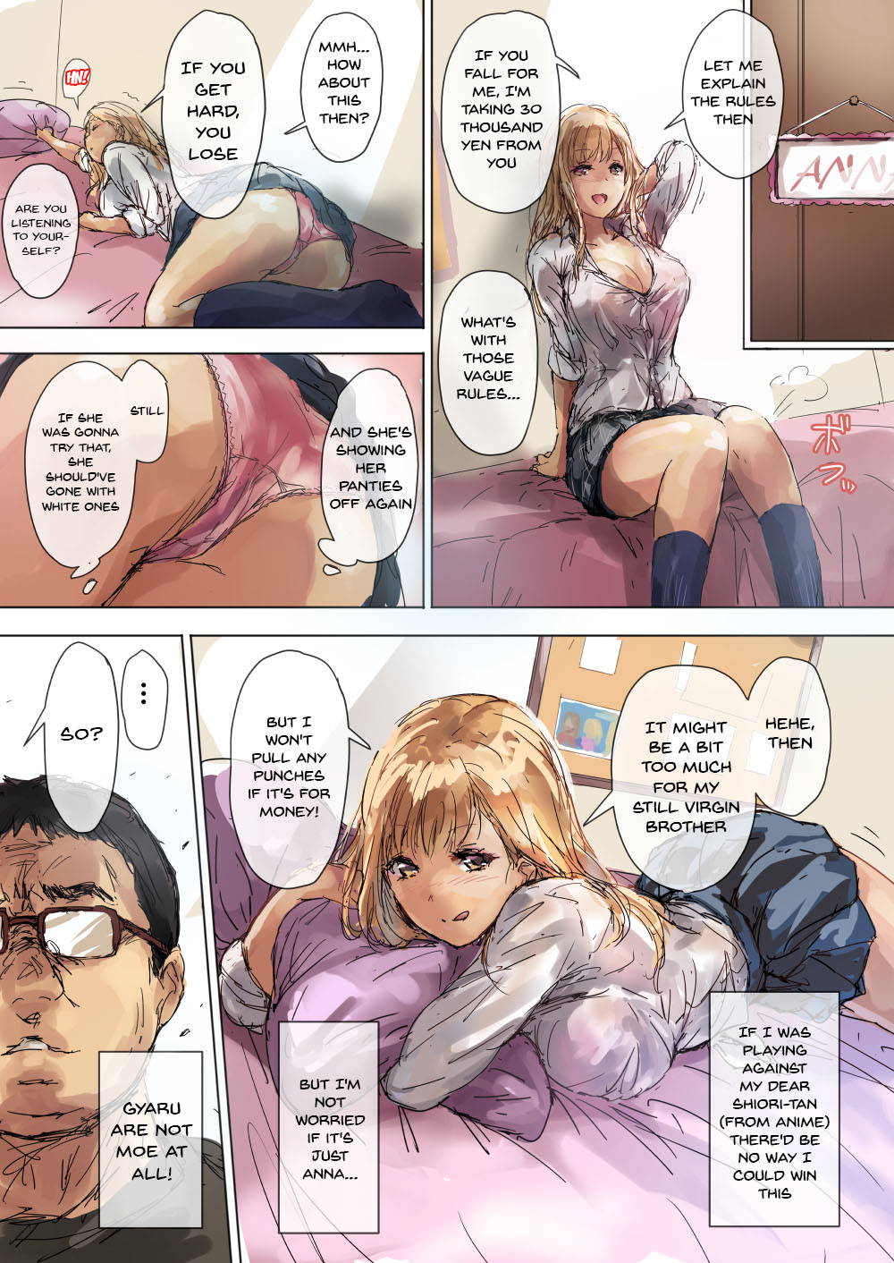 [Intrepid (Matsukura Nemu)] Namaiki Gyaru na Imouto wa Kimoota Anichin de Kousei Shimashita | A Cheeky Gyaru Schoolgirl Gets Reformed By Her Otaku Older Brother's Cock [English] {Doujins.com}