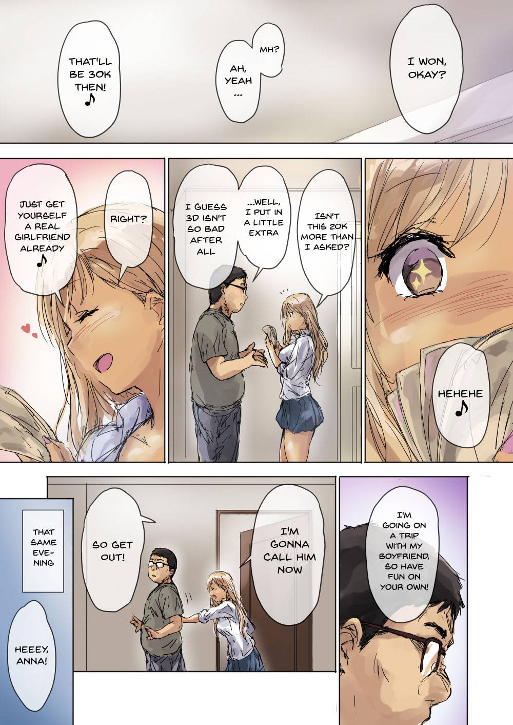 [Intrepid (Matsukura Nemu)] Namaiki Gyaru na Imouto wa Kimoota Anichin de Kousei Shimashita | A Cheeky Gyaru Schoolgirl Gets Reformed By Her Otaku Older Brother's Cock [English] {Doujins.com}