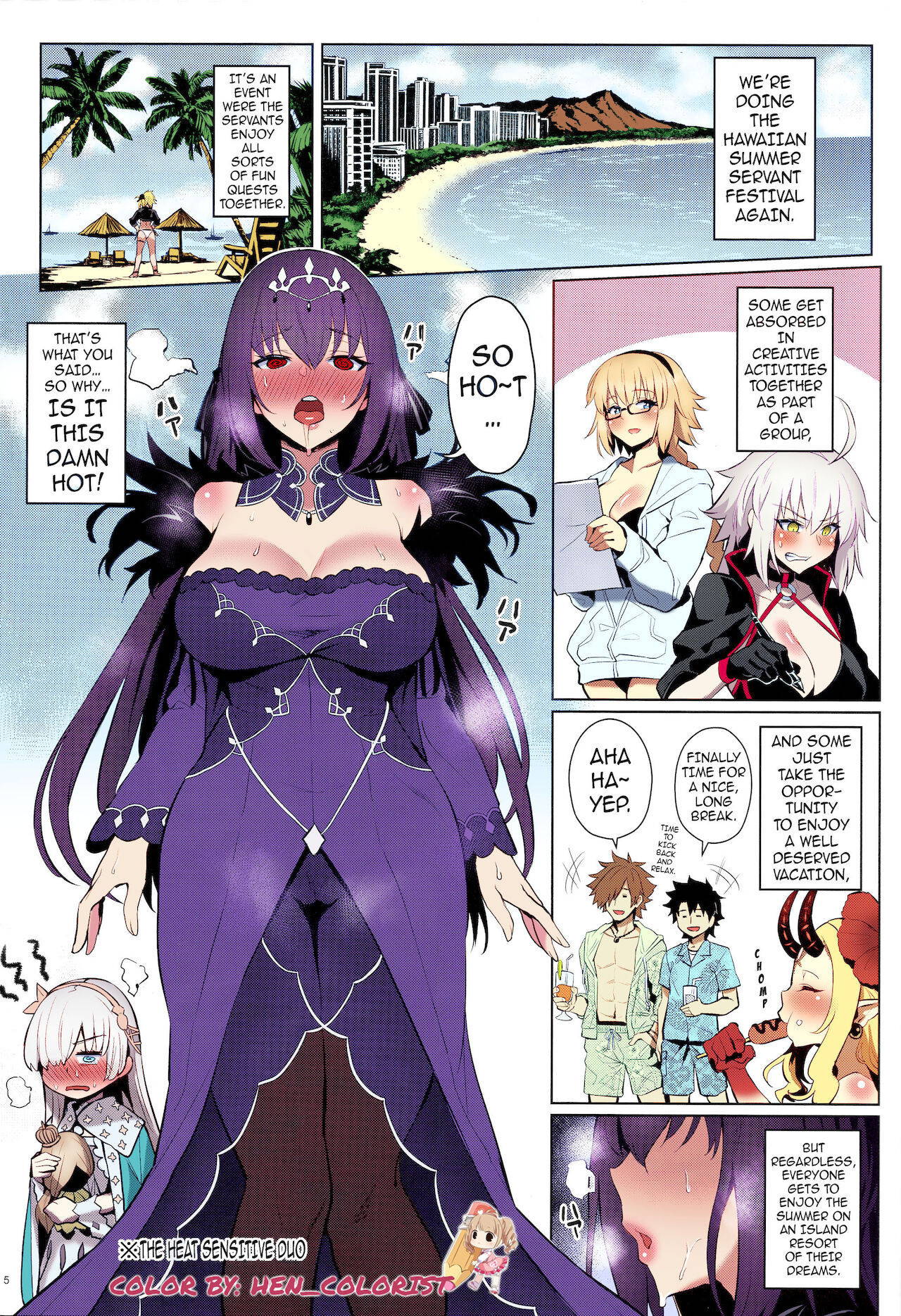 (C96) [COMEX (Zhen Lu)] Atsugari na Joou-sama | Heat Sensitive Queen (Fate/Grand Order) [English] {darknight} [Colorized]