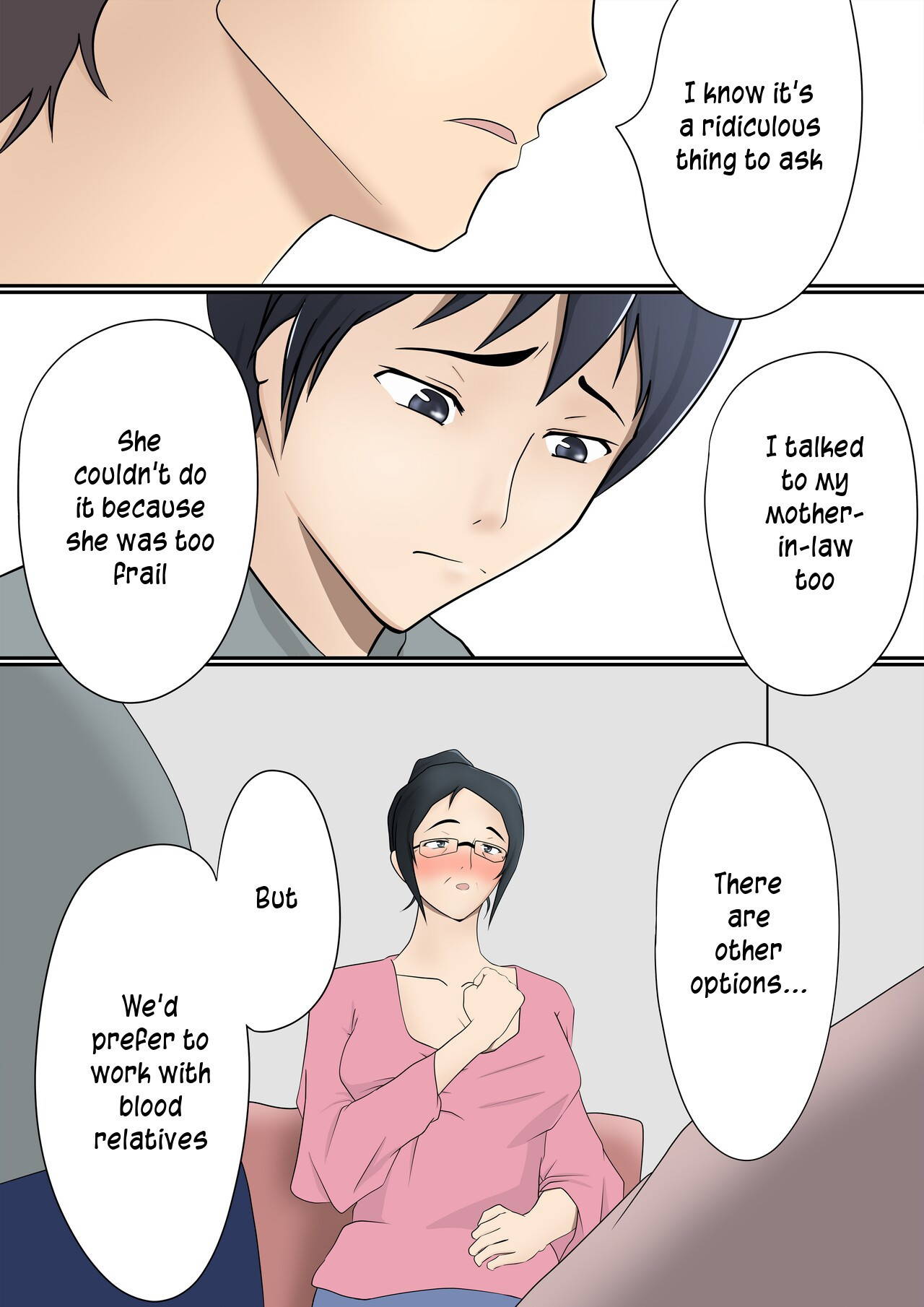 [Pentacle (Shimipan)] Mi no Haha ni Dairi Shussan o Onegai shita Hanashi | The story of how I asked my mother to be our surrogate [English] [innyinny]