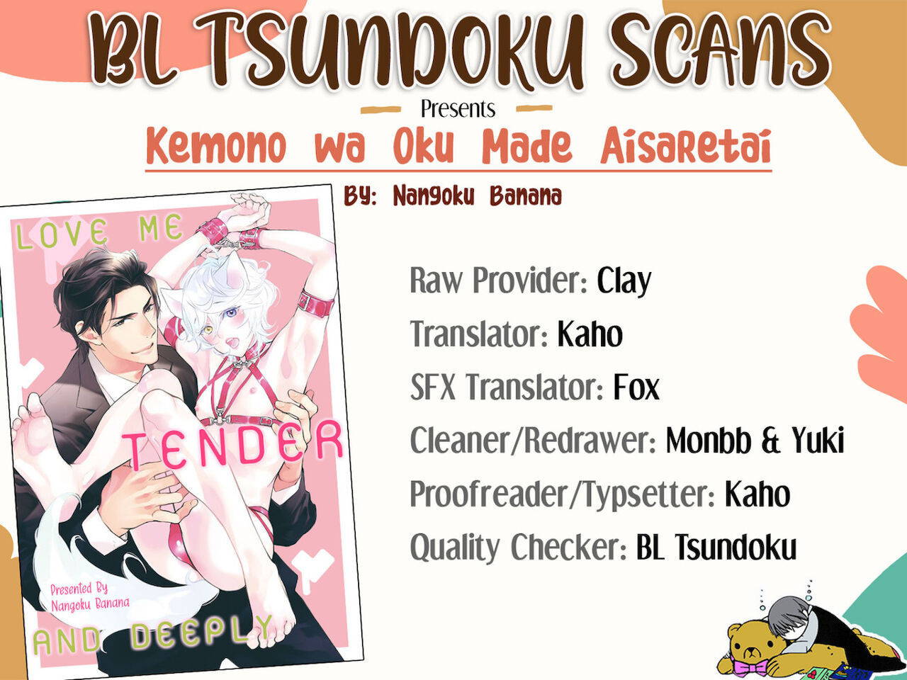 [NANGOKU Banana] Kemono wa Okumade Aisaretai (update c.4) [Eng] [BL Tsundoku Scans]