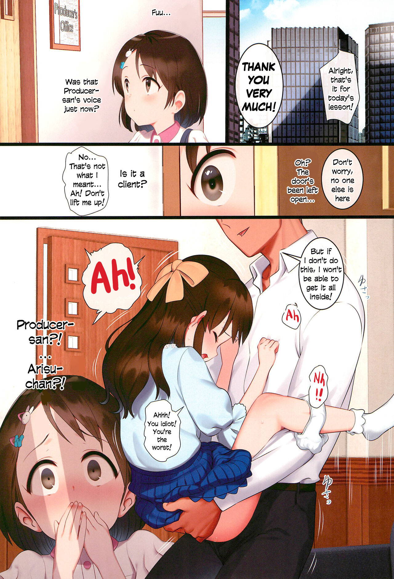 [Pettan Doujou (PettanP)] Chie to Arisu no Sukebe na Hon | Chie and Arisu's Dirty Book (THE IDOLM@STER CINDERELLA GIRLS) [English]