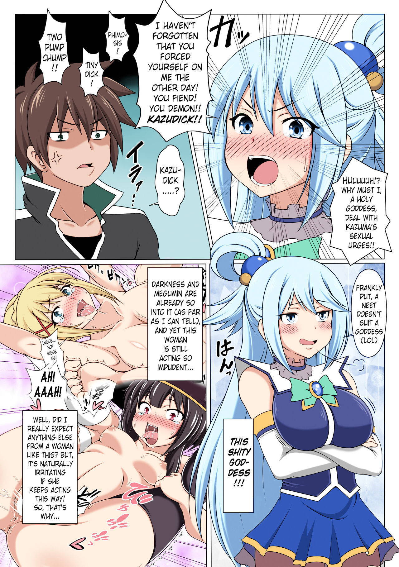 (C93) [Bad End RST (J-MAX JAPAN)] Kono Koukando nara Sorosoro Harem Ikerun ja ne? 3 ~RST 07~ (Kono Subarashii Sekai ni Syukufuku o!) [English] [Pangean] [Colorized]