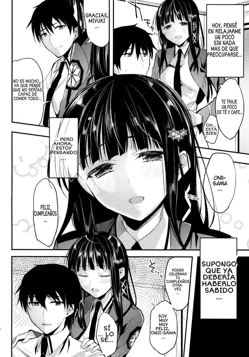 (COMIC1☆8) [Kawaisounako (Ichino, Yuyu)] Deep Snow 5 (Mahouka Koukou no Rettousei)  [S,T CREW] [Spanish]