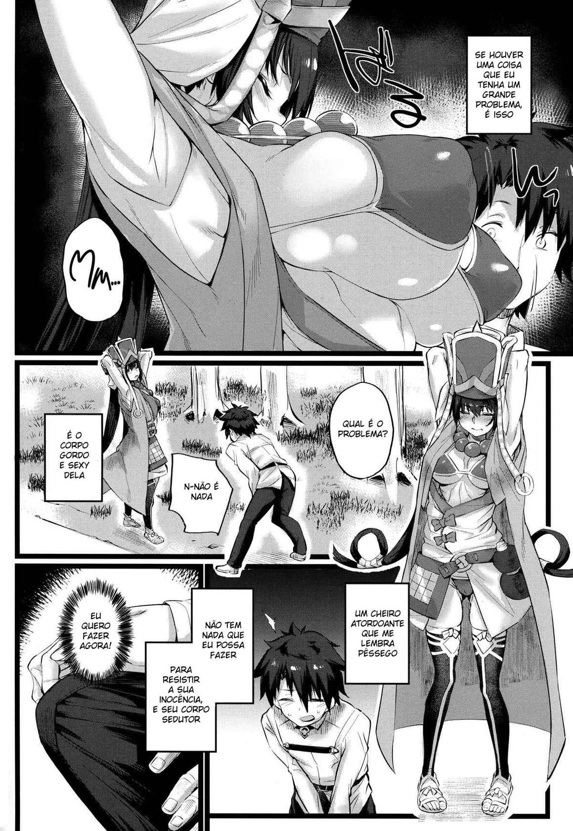 (COMIC1☆13) [Karuwani (Rama)] Nanmokanmo Mujikaku de Muboubi na Sanzou-chan ga Warui. (Fate/Grand Order) [Portuguese-BR] [DiegoVPR]