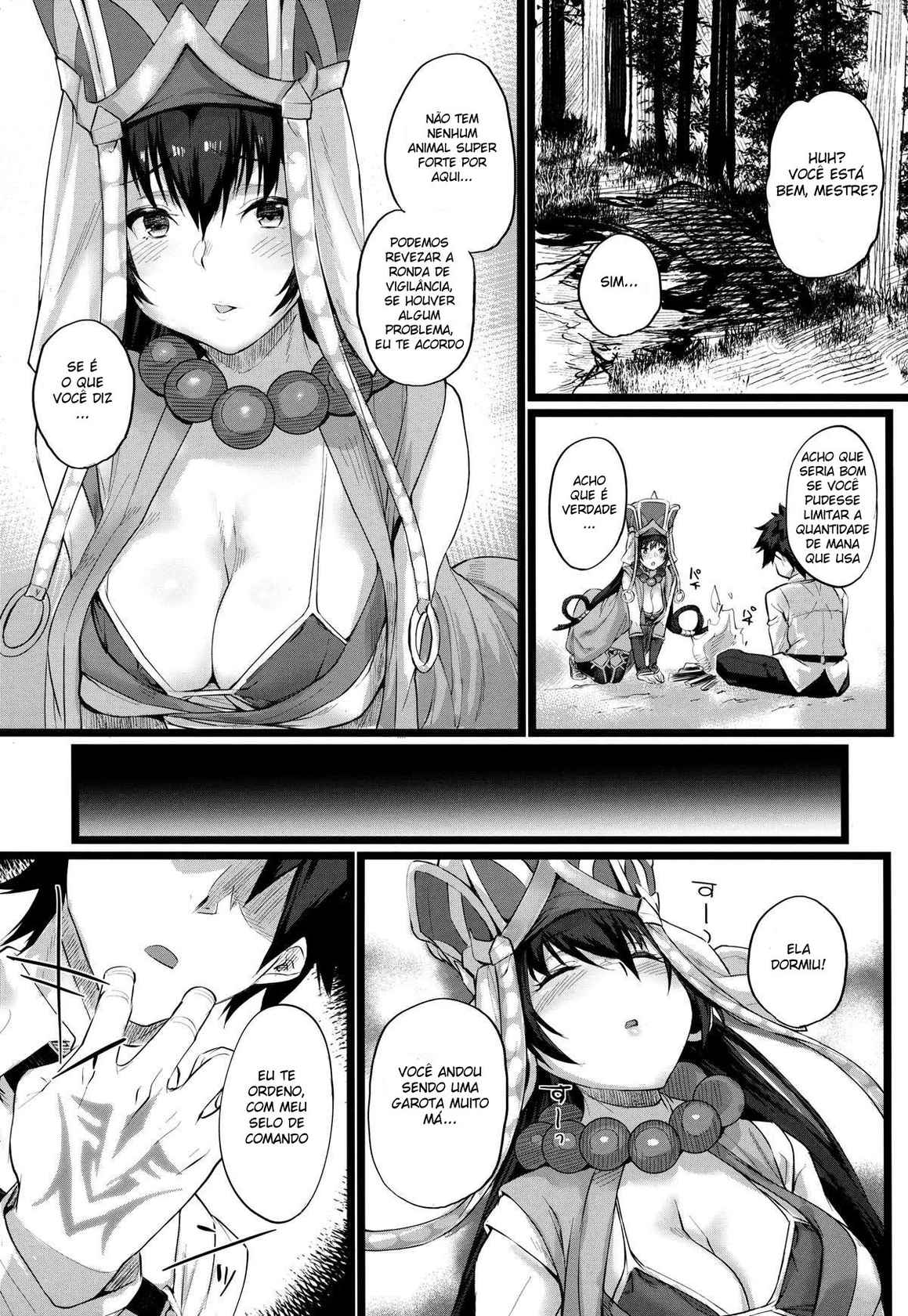 (COMIC1☆13) [Karuwani (Rama)] Nanmokanmo Mujikaku de Muboubi na Sanzou-chan ga Warui. (Fate/Grand Order) [Portuguese-BR] [DiegoVPR]