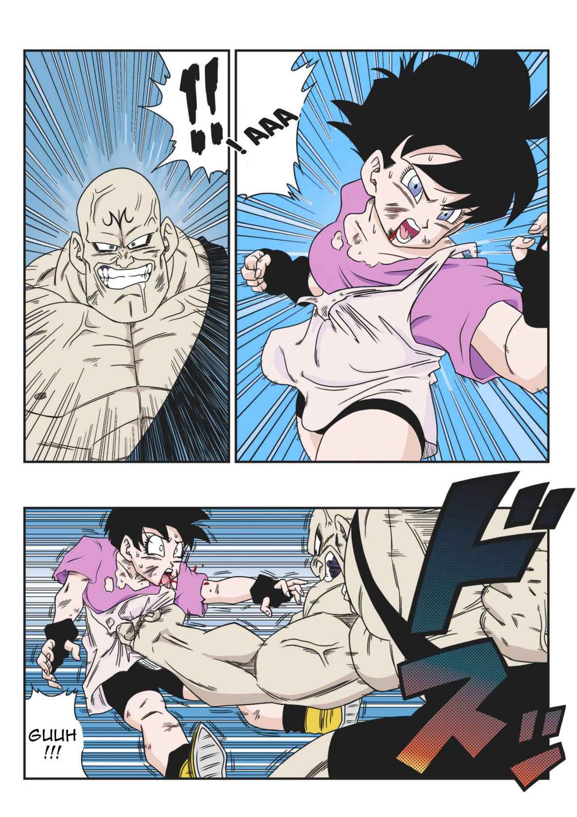 [Yamamoto] Videl VS Spopovich [English]  [Decensored] [Colorized]