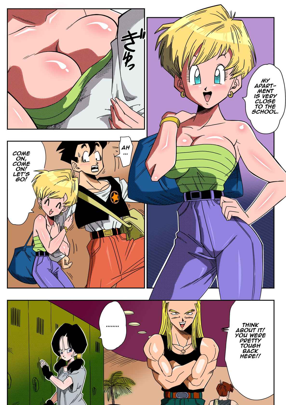 [Yamamoto] LOVE TRIANGLE Z Part 1 (Dragon Ball Z) [English] [Decensored] [Colorized]