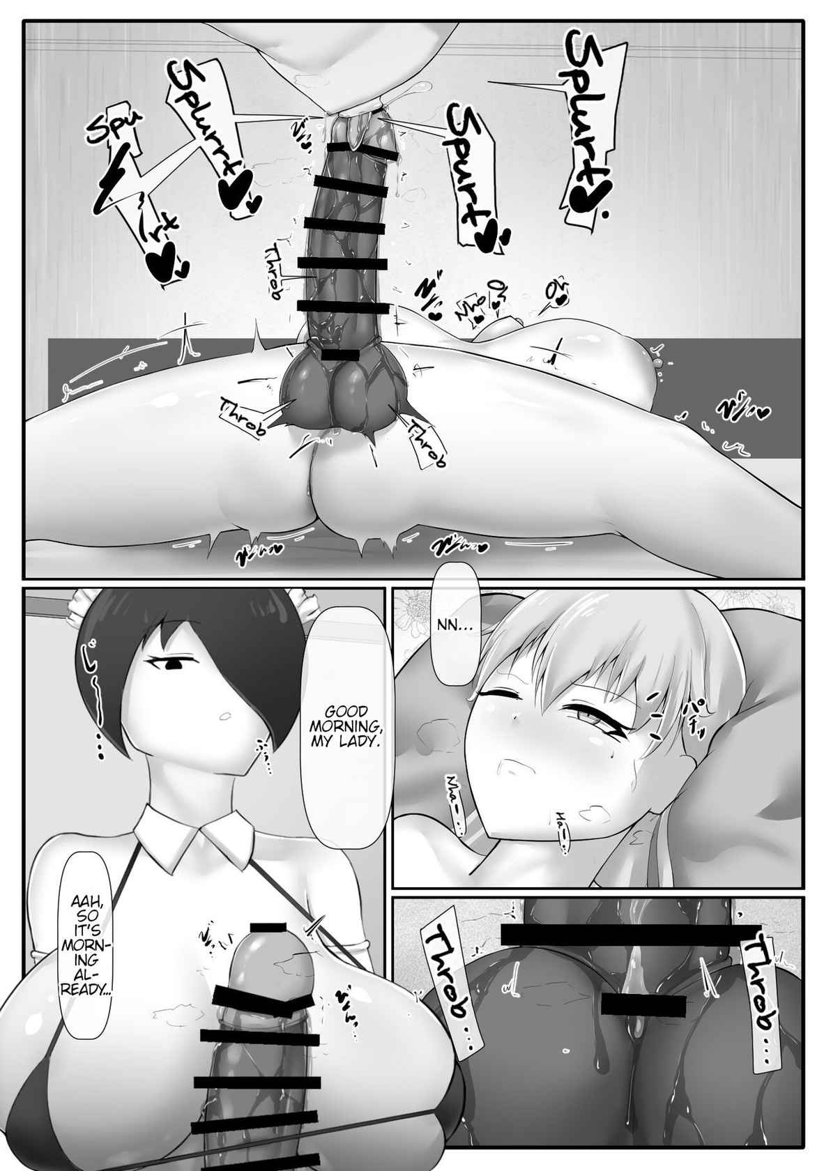 [sirosoil] Futa Ojou-sama no Asadachi o Muhyoujou Maid ga Sei Shori Suru Manga [English]