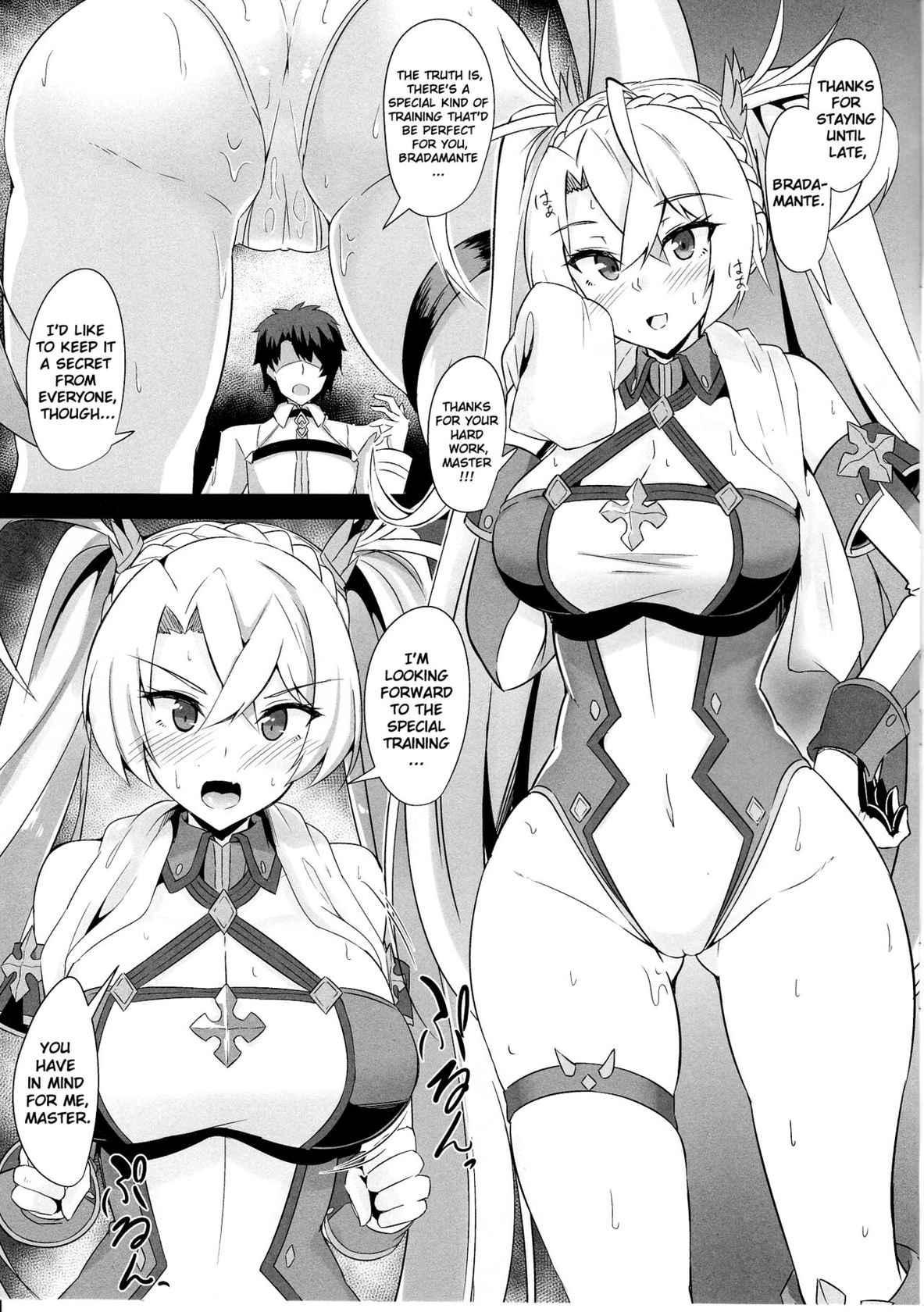 (C95) [Tiusan Kingdom (Kazamitiu)] Bradamante to Himitsu no Tokkun | Secret Special Training with Bradamante (Fate/Grand Order) [English] [ChoriScans]