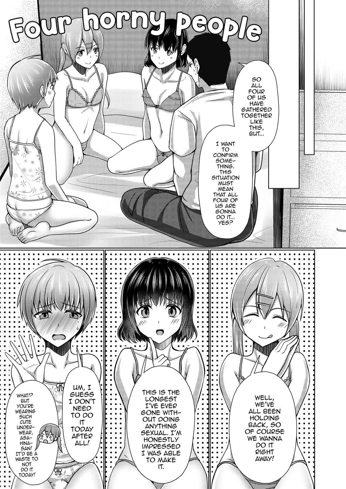 (C96) [Yukan high Zakura (Chieko)] Share House! x Share Penis!! Final [English] [mysterymeat3] [Digital]