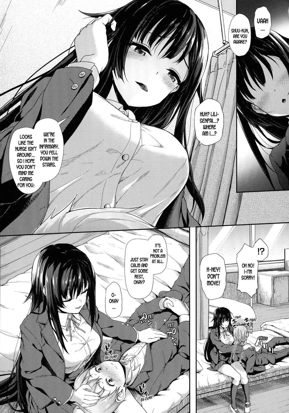 [Awayume] Attaka Milk no Shiboriai | Squeezing Each Other's Warm Milk (Ishuzoku Renai wa Gakuen kara) [English] [desudesu]