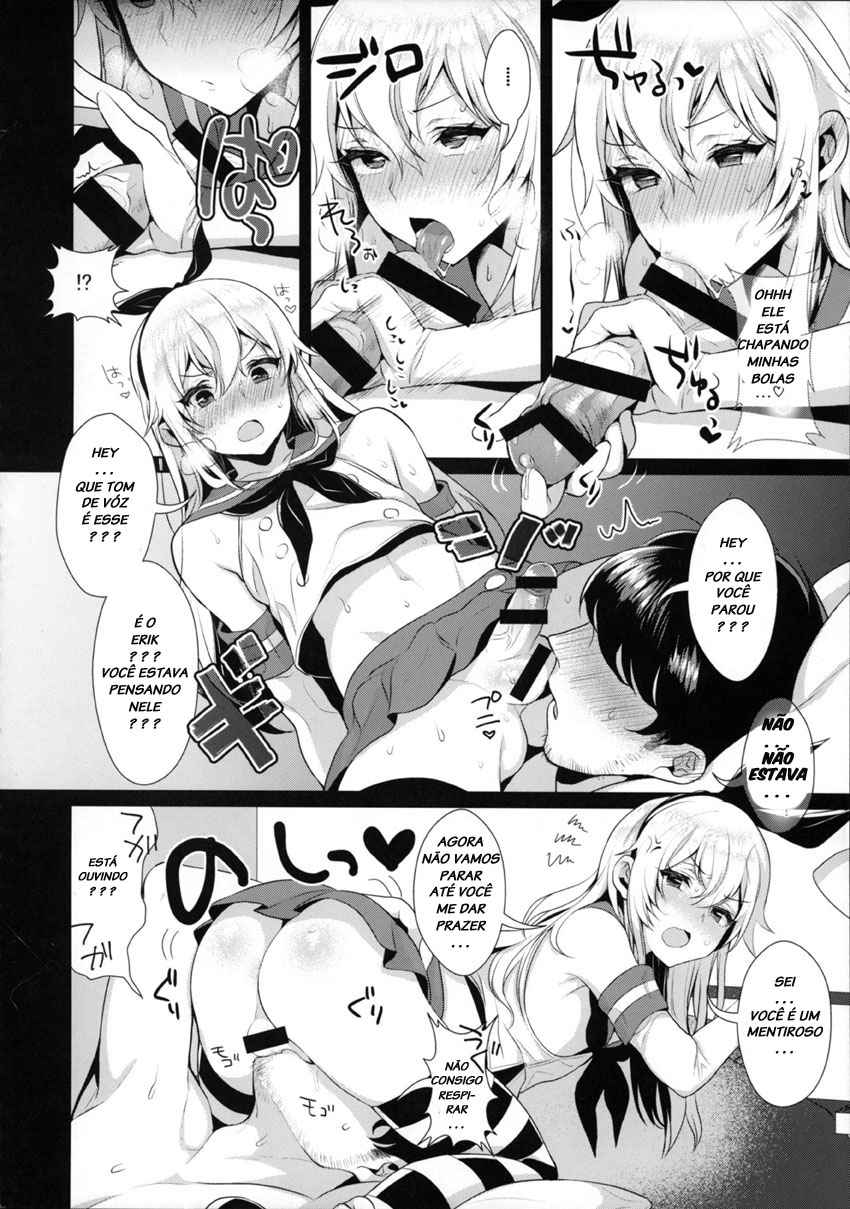 (C89) [Inariya (Inari)] Haishin! Shimakaze-kun no Heya ~Toilet de Ibunka Kouryuu Hen~ (Kantai Collection -KanColle-) [Portuguese-BR]