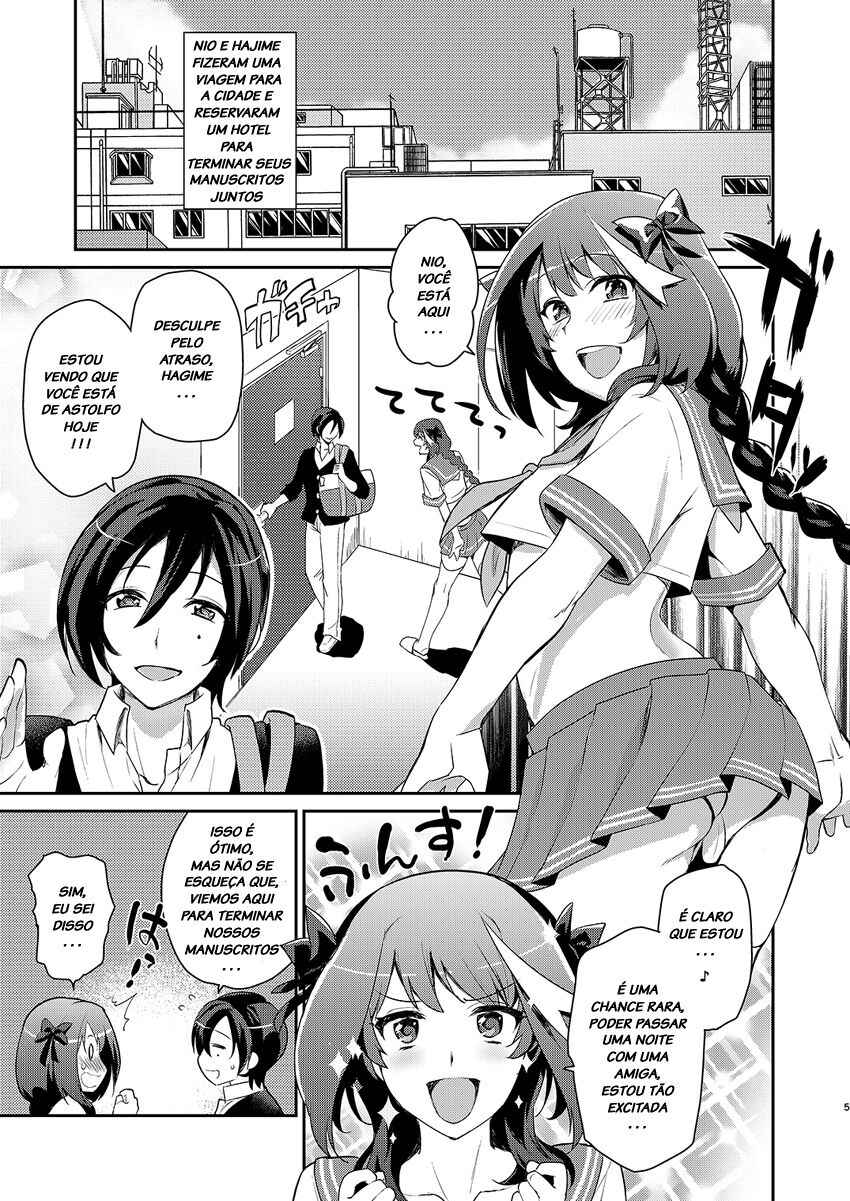 [Kitsune (Tachikawa Negoro)] Otokonoko Sakka ga Genkou Gasshuku o Kaisai Shitara! (Kantai Collection -KanColle-) [Portuguese-BR] [Digital]