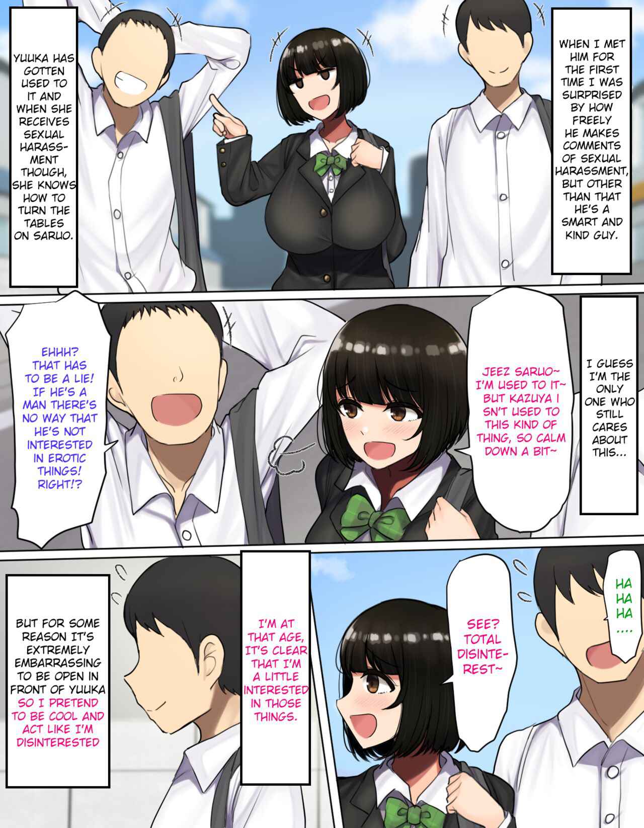 [Hamusuta-nonikomi (Motsuaki)] Kakko Tsukete Eroi Koto ni Kyoumi Nai Furi Shitetara Ore no Hou ga Saki ni Suki datta Osananajimi o Erozaru no Tomodachi ni Torareru Ohanashi [English] [Raknnkarscans] [Decensored]