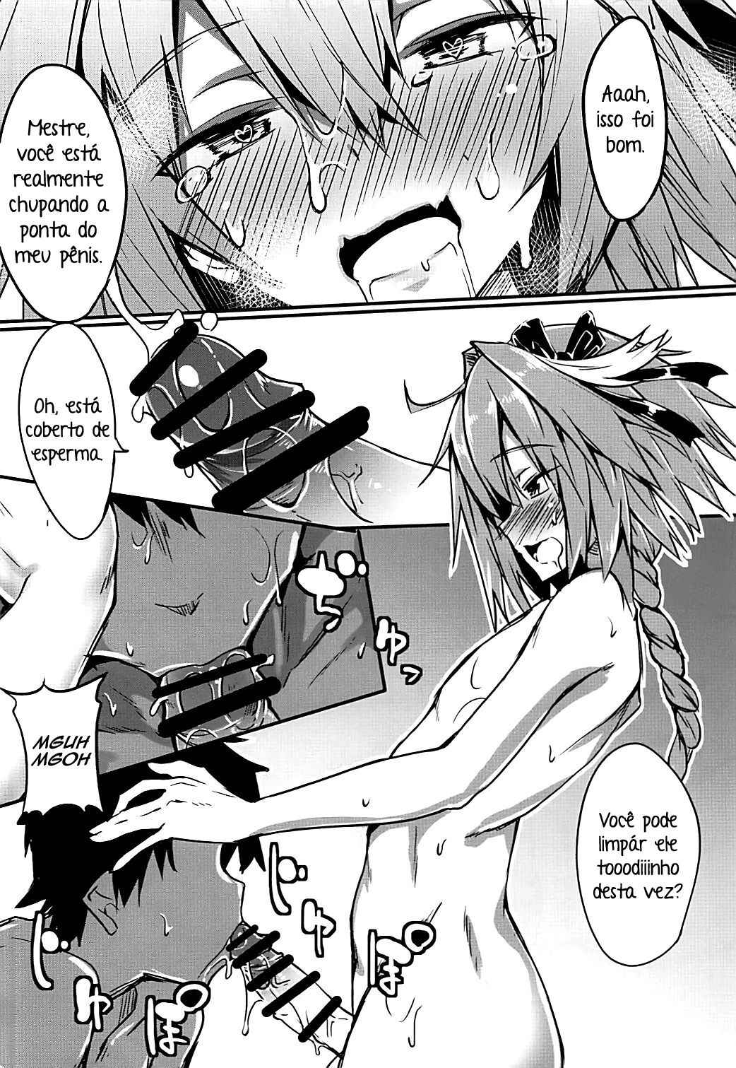 (Futaket 14) [Wisteria (Fuji-han)] Master wa Astolfo no Niku Onaho ni Narimashita (Fate/Grand Order) [Portuguese-BR]