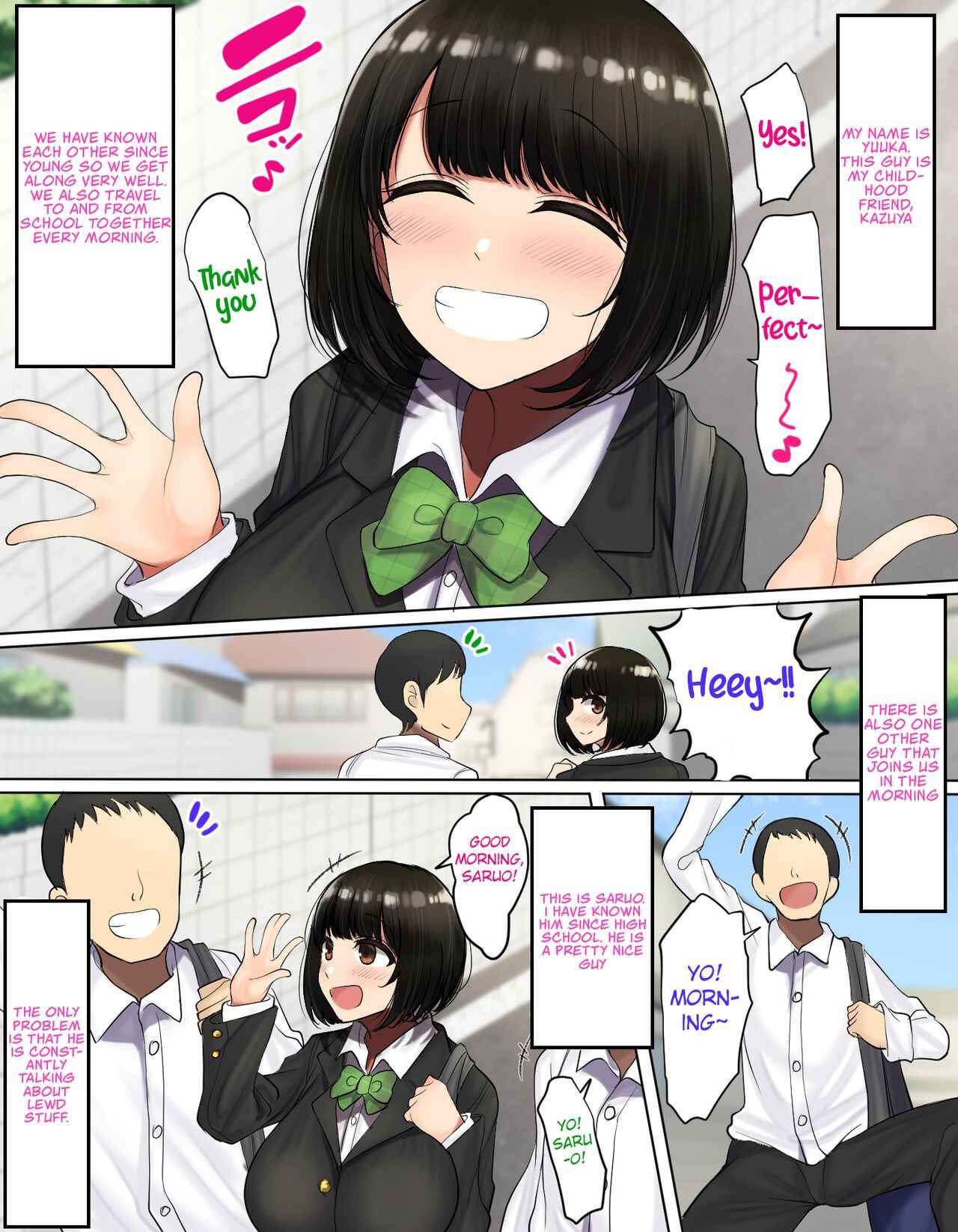 [Hamusuta-nonikomi (Motsuaki)] YUUKA'S VERSION of Because my childhood friend is not interested in sex, I fucked his friend instead [English] [Decensored]