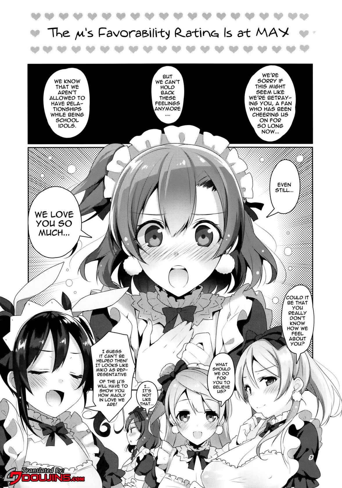 (C87) [Jitaku Ijouari! (Neet)] μ's ga Mujouken de Suki ni Narudake no Hon | A Book Where The μ's Unconditionally Love You (Love Live!) [English] {Doujins.com}