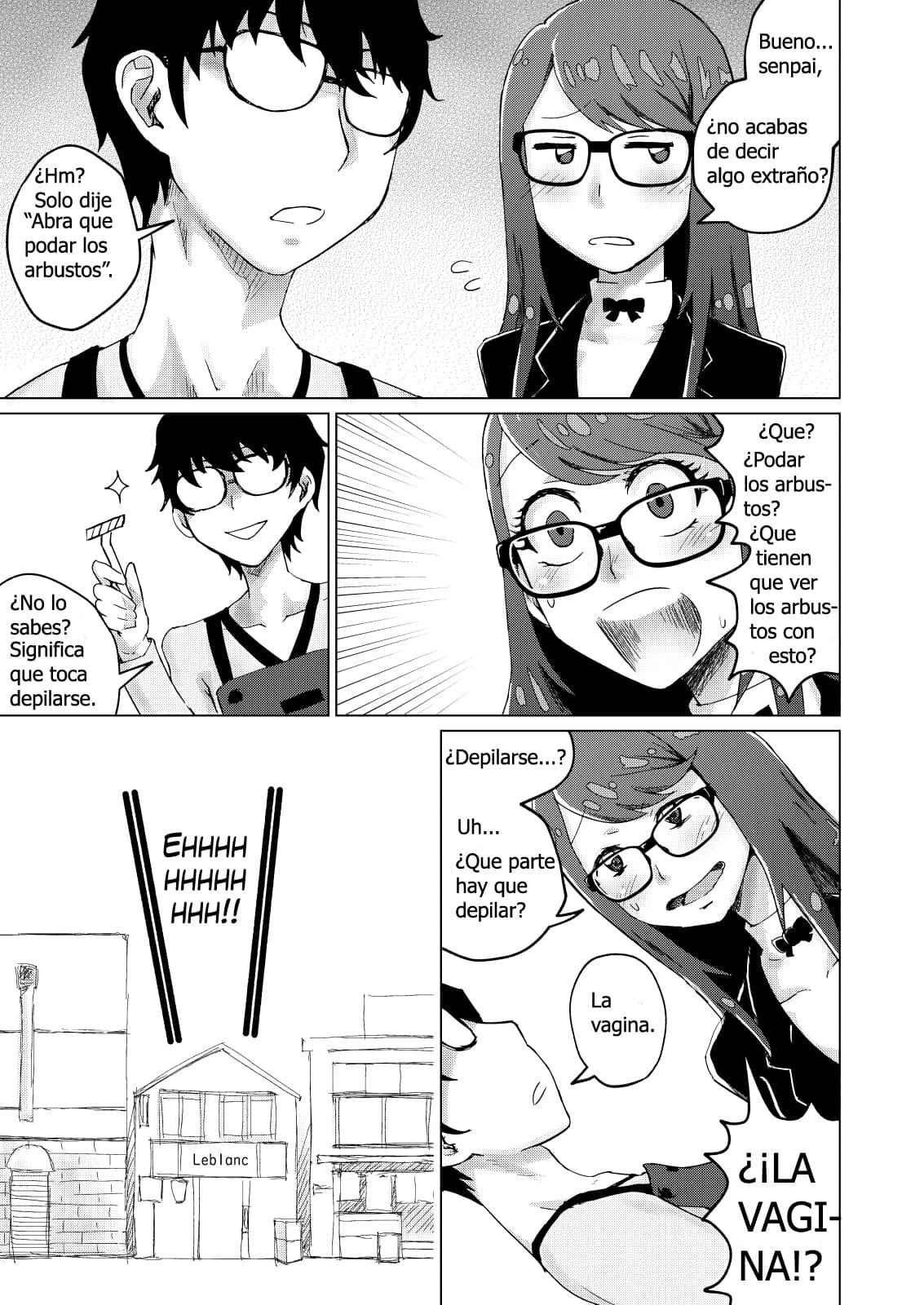 (COMIC1☆17) [Tomato Namaashi (Satou Iori)] Yoshizawa to Sugosu Yaneura no Gogo - Tarde en el atico con Yoshizawa (Persona 5) [Spanish]