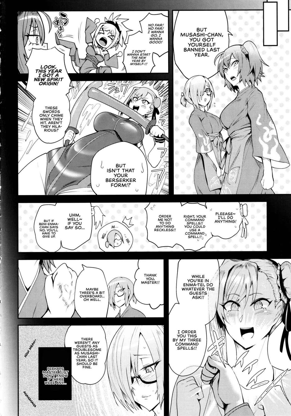 (C97) [Totsugasa (Sagattoru)] Soukaikoraku Fukujuugeki | Exhilarating Vacation Submission Play (Fate/Grand Order) [English] [RedLantern]