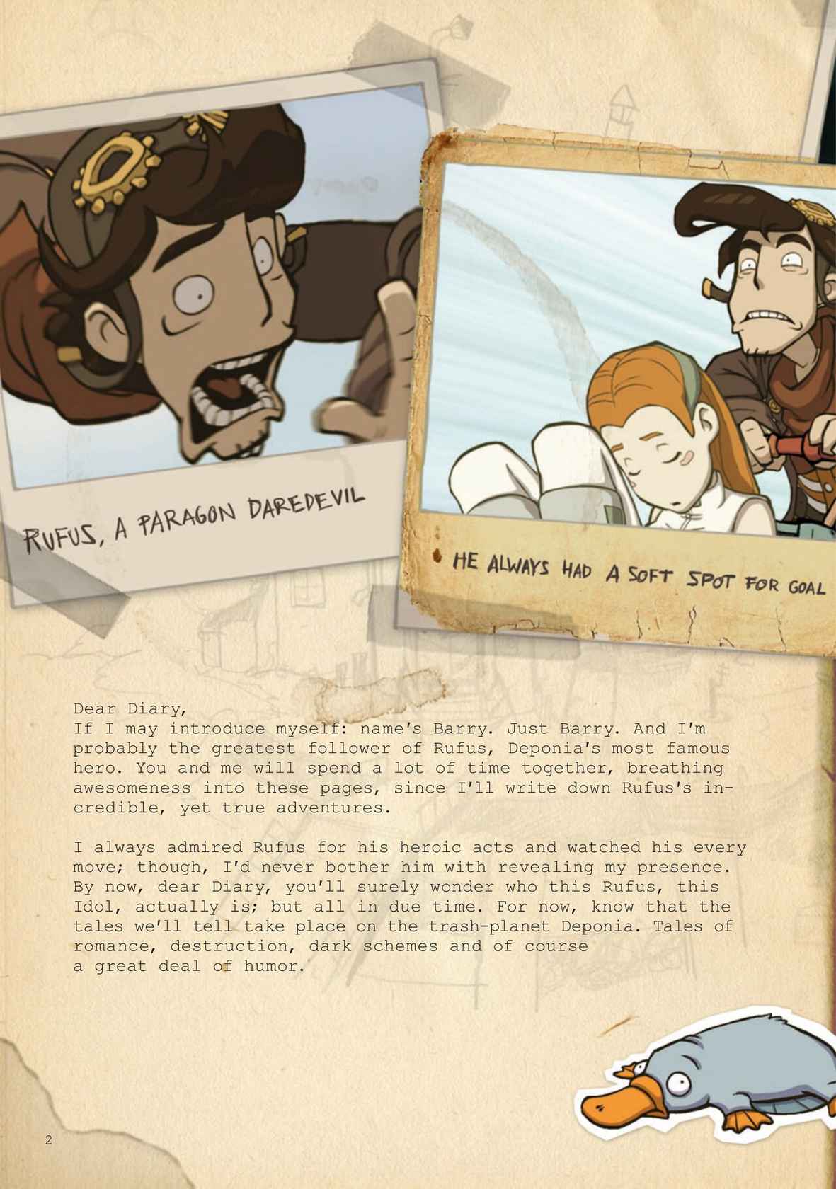 Barry's Rufus Reports Goodbye Deponia