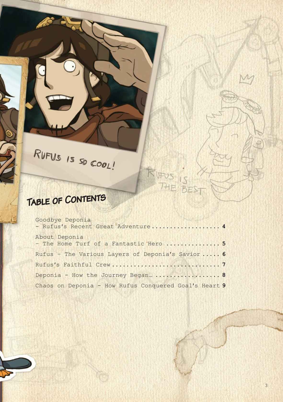 Barry's Rufus Reports Goodbye Deponia