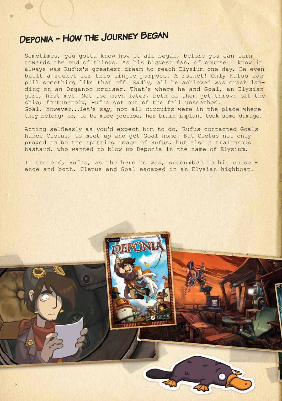 Barry's Rufus Reports Goodbye Deponia