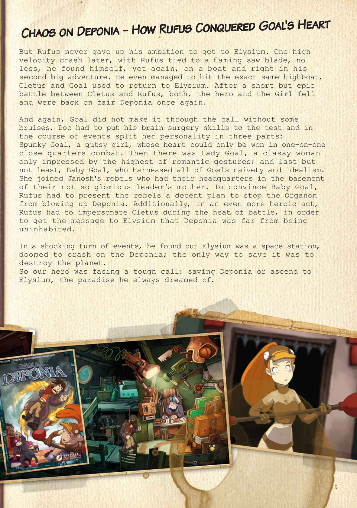 Barry's Rufus Reports Goodbye Deponia