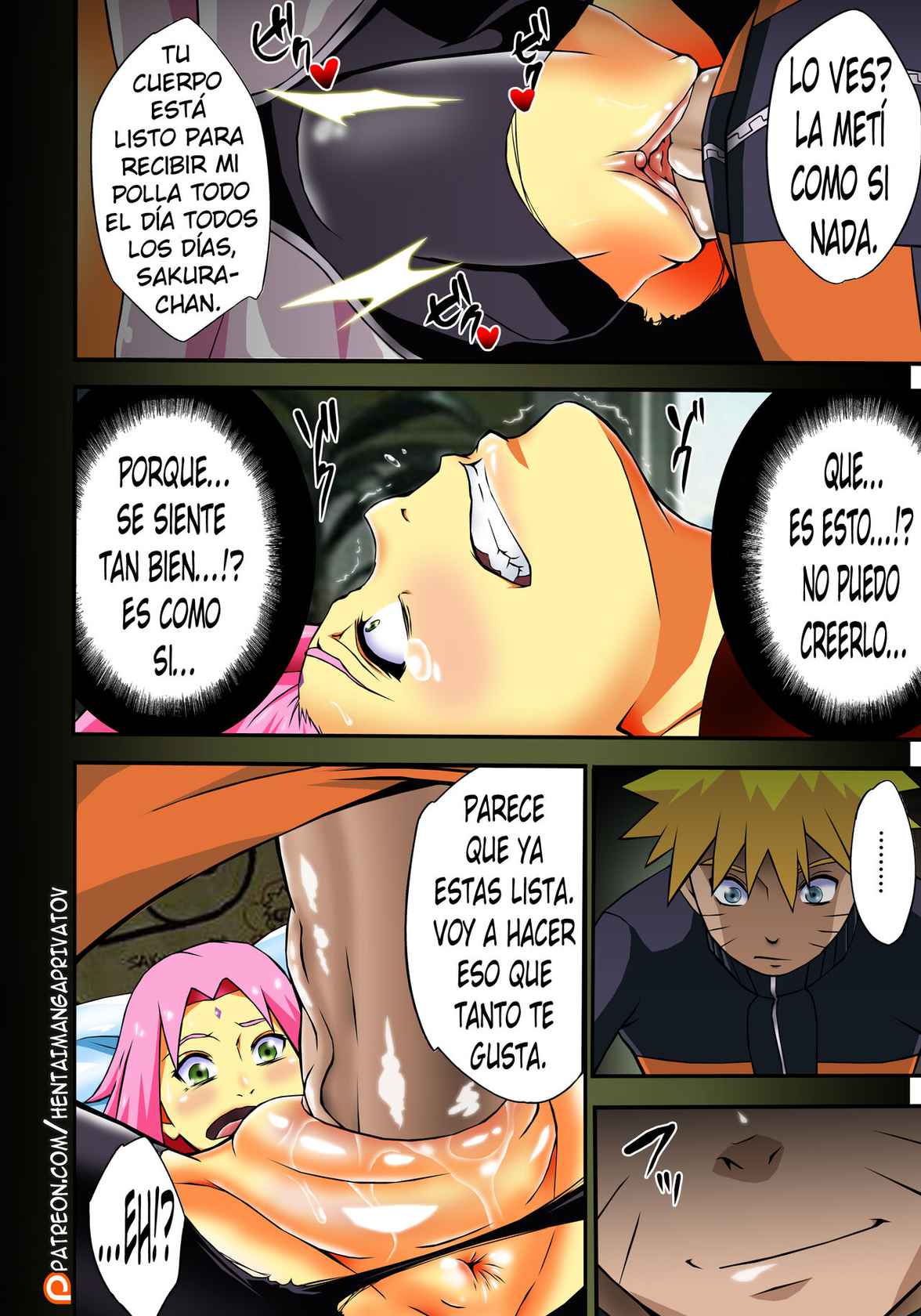 (C92) [Karakishi Youhei-dan Shinga (Sahara Wataru)] Botan to Sakura (Naruto) [Spanish] [kalock] [Colorized] [Privatov]