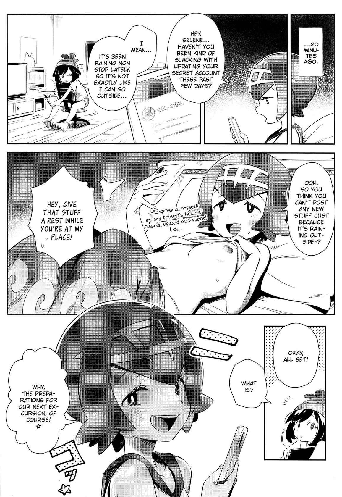 [Chouzankai (TER)] Onnanoko-tachi no Himitsu no Bouken 3 | Girl's Little Secret Adventure 3 (Pokémon Sun & Moon) [English] [QuarantineScans]