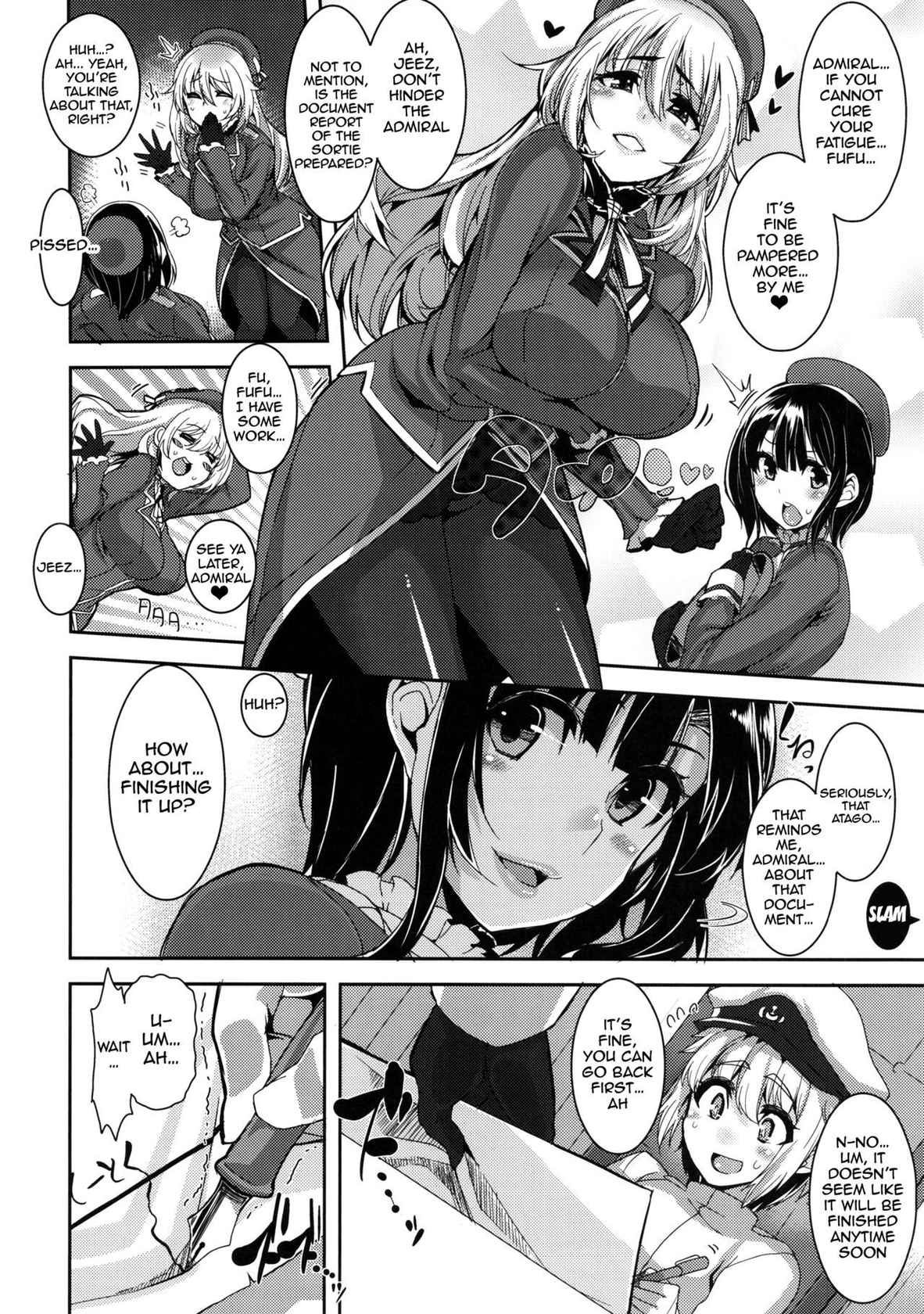 (C87) [HBO (Henkuma)] Chicchai Teitoku to Takao-san to Atago-san | Tiny Admiral, Takao-san, and Atago-san (Kantai Collection -KanColle-) [English] {doujin-moe.us}