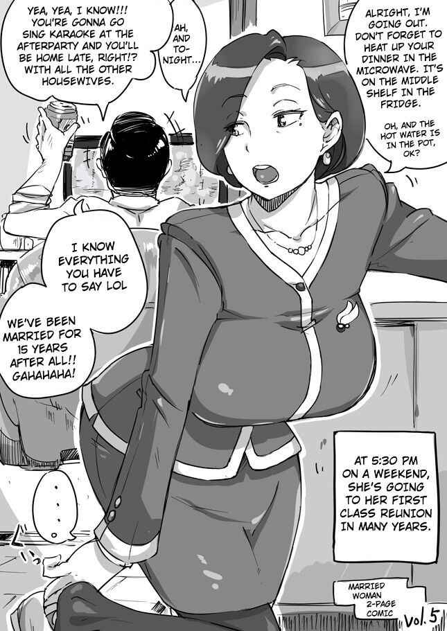 [Haitukun] Hitozuma Futakoma | Married Woman 2-Page Comic [English] [Ongoing]