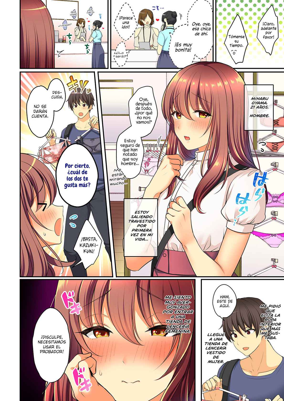 [Kakukonoka (Menoko)] Senpai no Oppai ~Josou Date Hen~ [Spanish] [Mely Scans] [Digital]