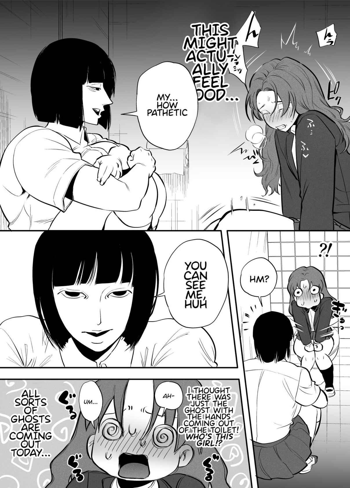 [Tosha Pink (Chimeda)] Watashi to toire to futanari Hanako-san | Me, The Toilet, and a Futanari Hanako-san [English] [Mr_Person]