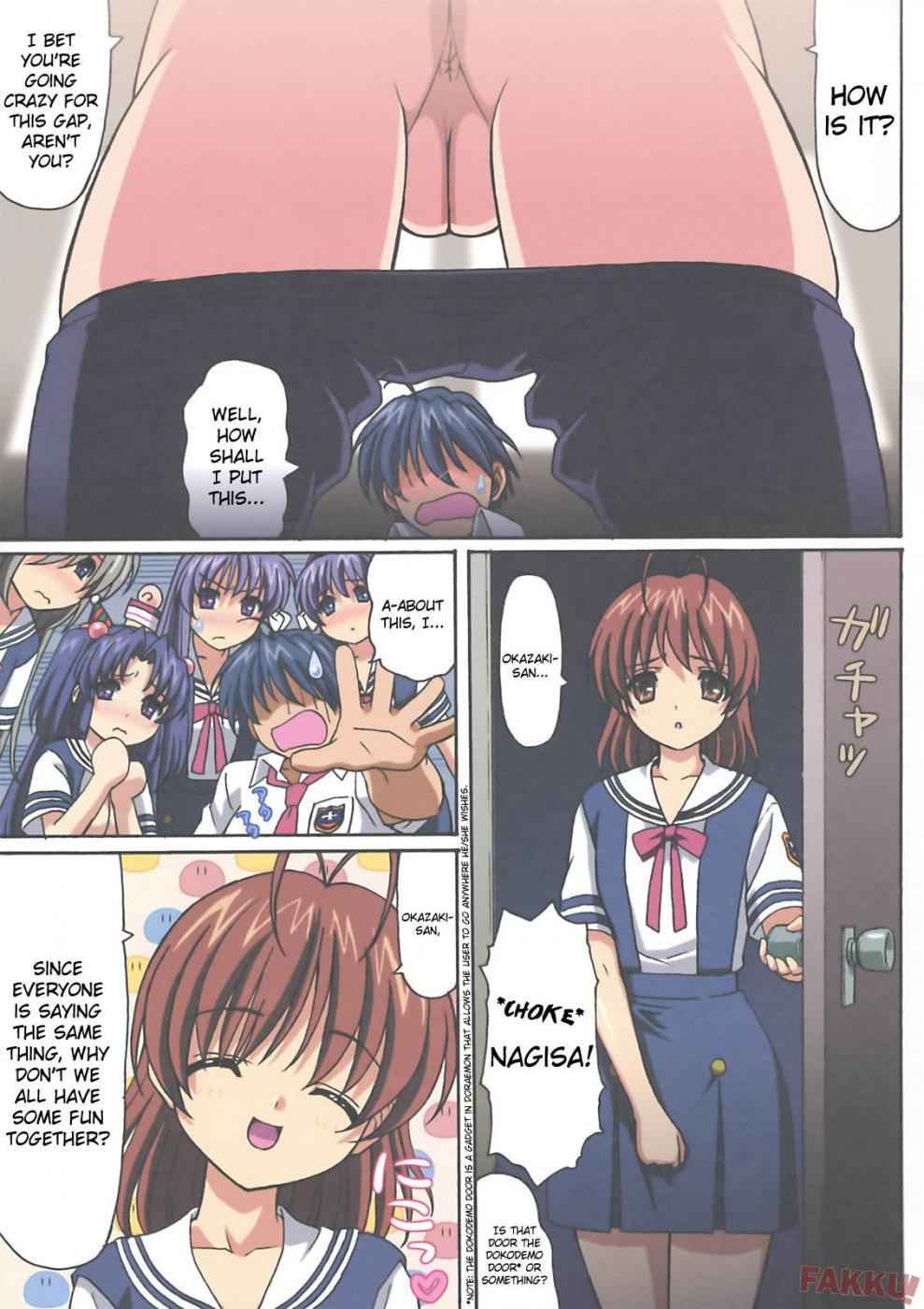 (C74) [Ohkura Bekkan (Ohkura Kazuya)] Minna de Nakayoku (CLANNAD) [English] [Decensored] (v2)