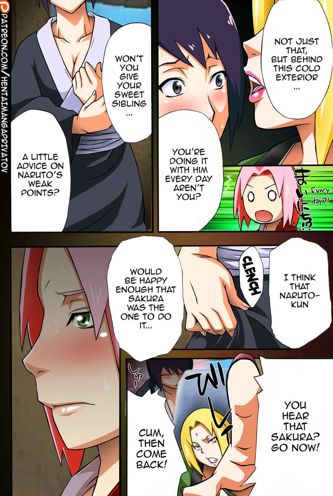 (COMIC1☆4) [Karakishi Youhei-dan Shinga (Kanenomori Sentarou, Sahara Wataru)] Bakuchi Butai | Gambler's Stage (Naruto) [English] {doujin-moe.us} [Colorized] [Privatov] [Incomplete]