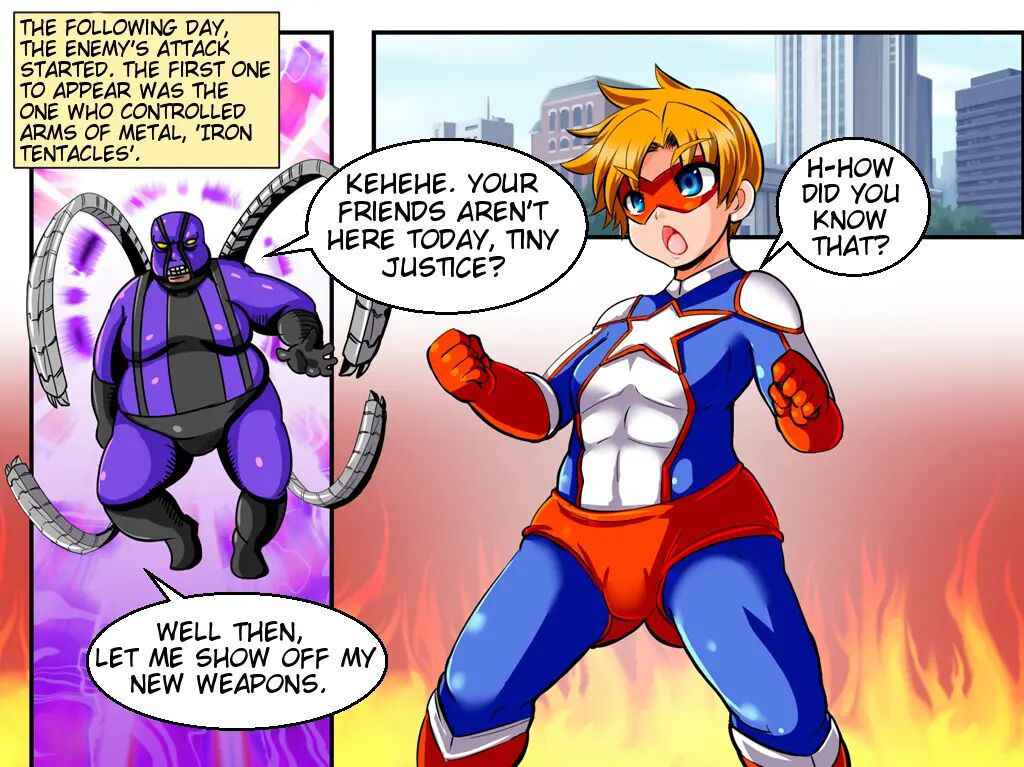 TINY JUSTICE - The Hero Boy Defeat Rape