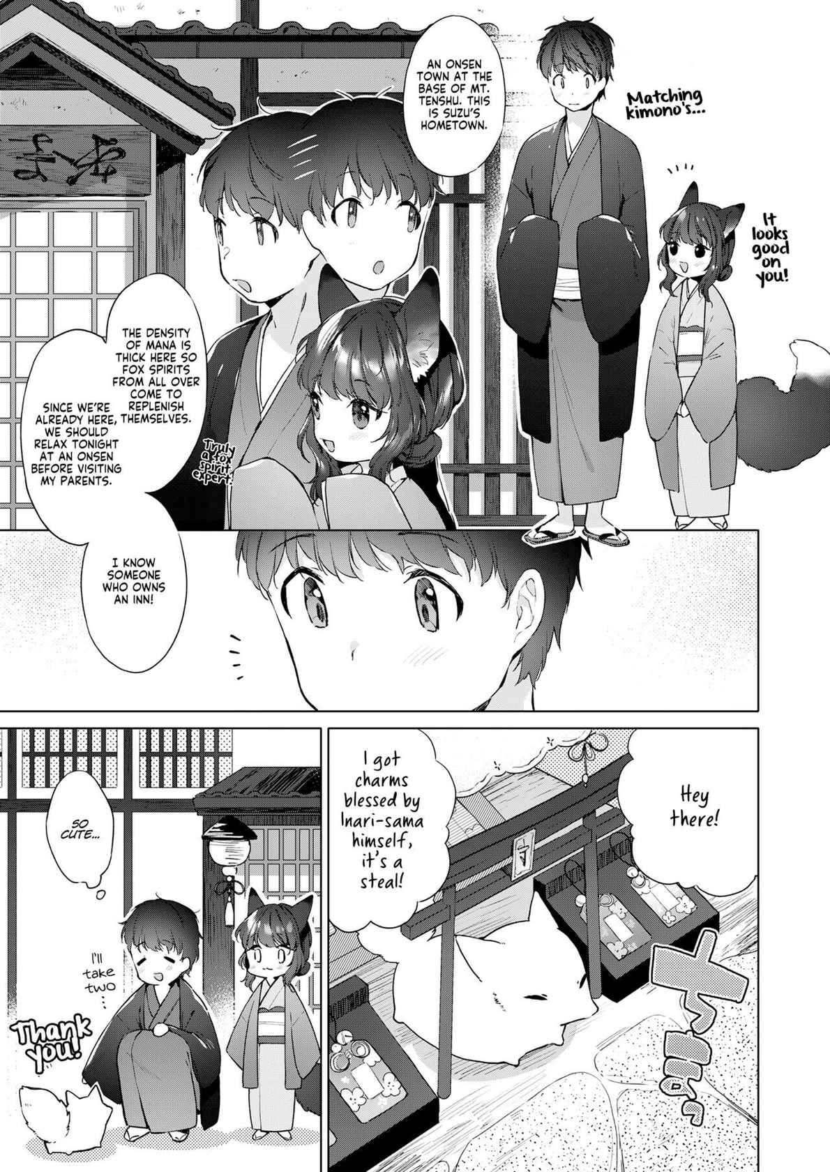 [Mutou Mato] Yowai 200 Chai Okitsune-chan to Oshidori Fuufu Seikatsu. Dai 3 Wa | 200 Year Old Fox Girl and Her Happily Married Life. Part 3 (Towako Oboro Emaki Kyuu) [English] [LoliAce]