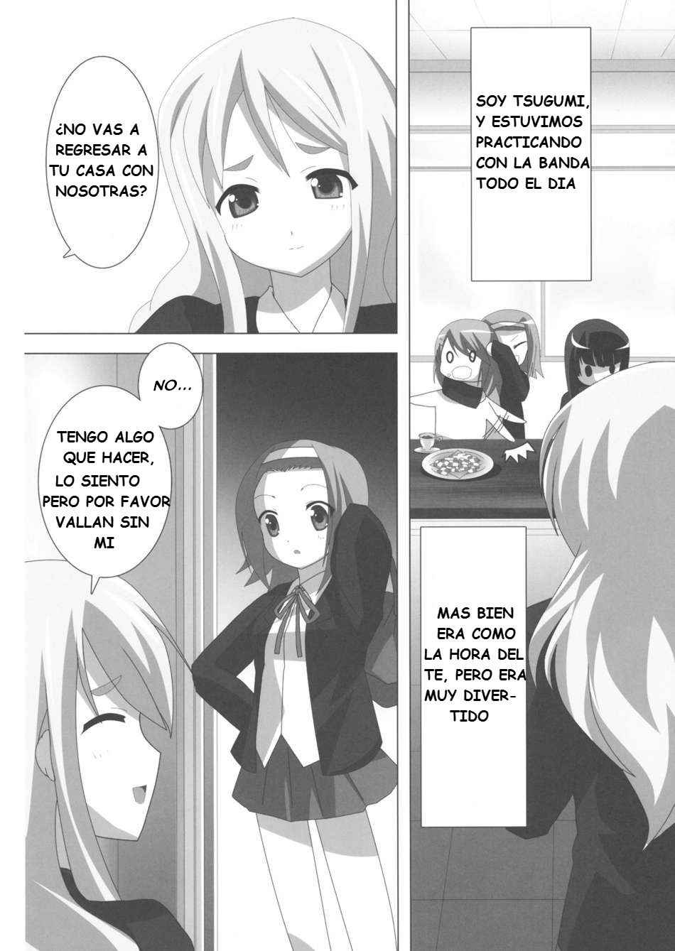 (Houkago Tea Time) [Lezmoe! (Oyu no Kaori)] K-ON Bon!? (K-ON!) [Spanish]