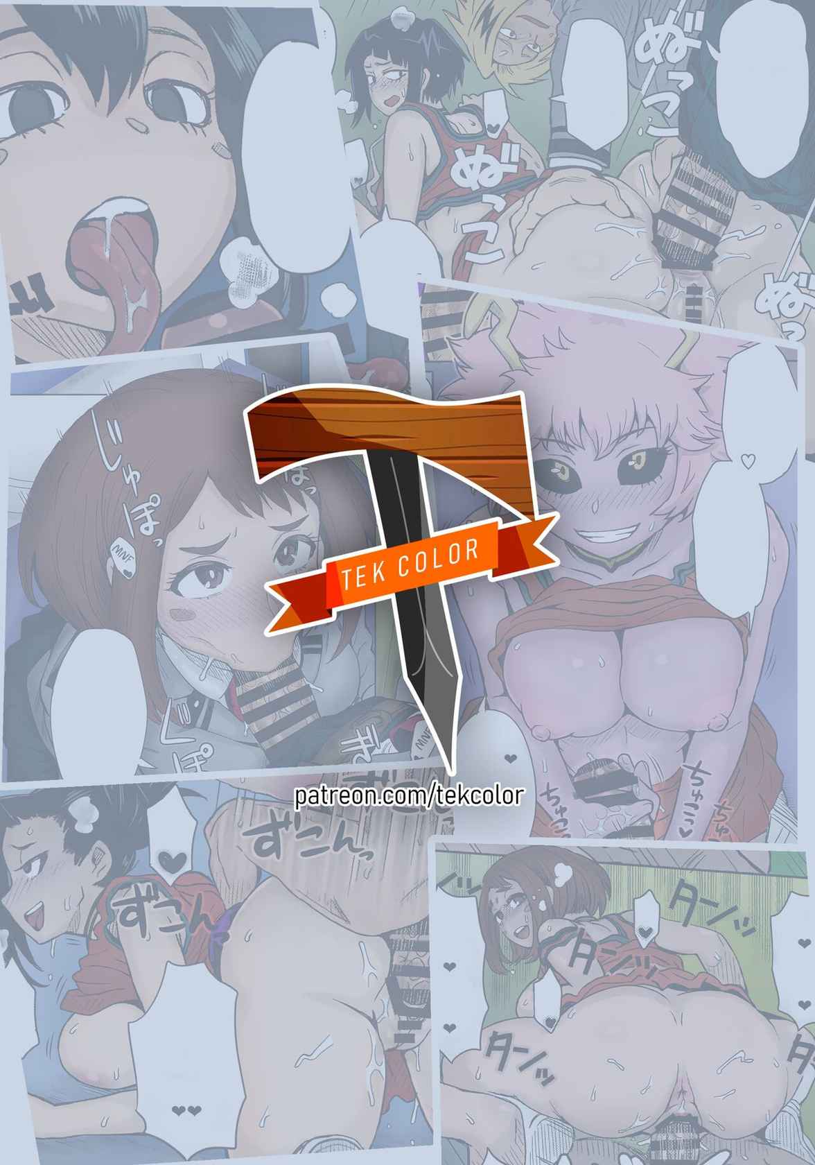 (C90) [Eight Beat (Itou Eight)] Uraraka Ura Fuuzoku | Uraraka's Behind-the-Scenes Prostitution (Boku no Hero Academia) [English] [TekColor] [Colorized]