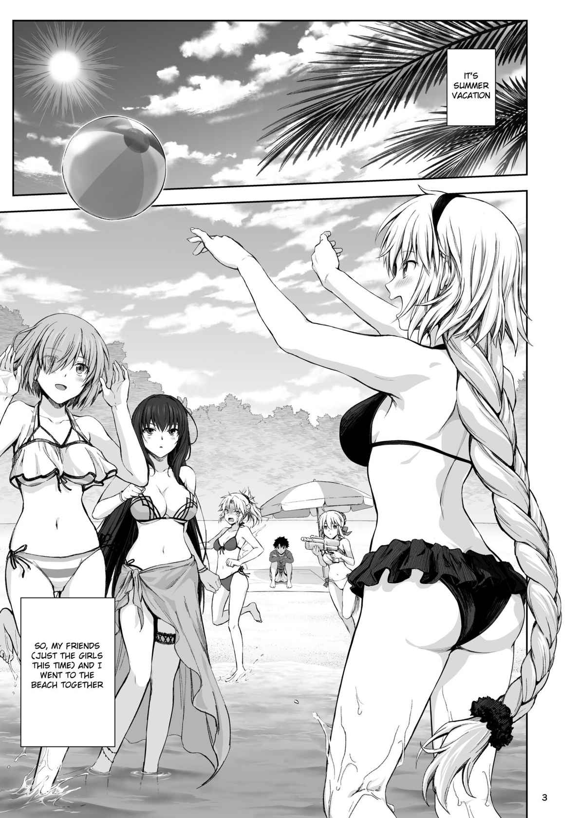 [Chabashira Chainsaw (Chacharan)] Jeanne to Natsu no Umi | Summer beach with Jeanne (Fate/Grand Order) [English] [Mecte] [Digital]