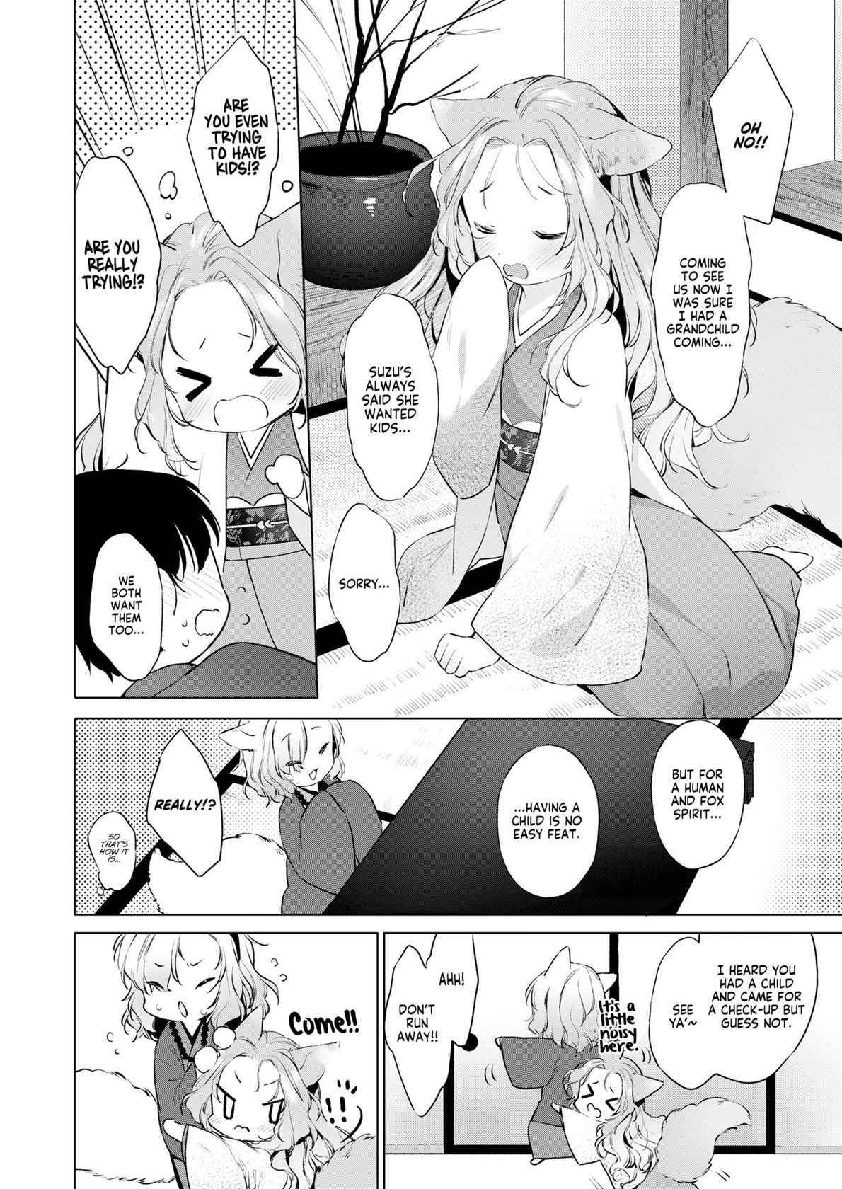 [Mutou Mato] Yowai 200 Chai Okitsune-chan to Oshidori Fuufu Seikatsu. Dai 4 Wa | 200 Year Old Fox Girl and Her Happily Married Life. Part 4 (Towako Oboro Emaki Hiro) [English] [LoliAce]