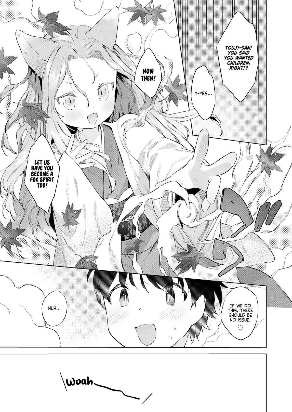 [Mutou Mato] Yowai 200 Chai Okitsune-chan to Oshidori Fuufu Seikatsu. Dai 4 Wa | 200 Year Old Fox Girl and Her Happily Married Life. Part 4 (Towako Oboro Emaki Hiro) [English] [LoliAce]