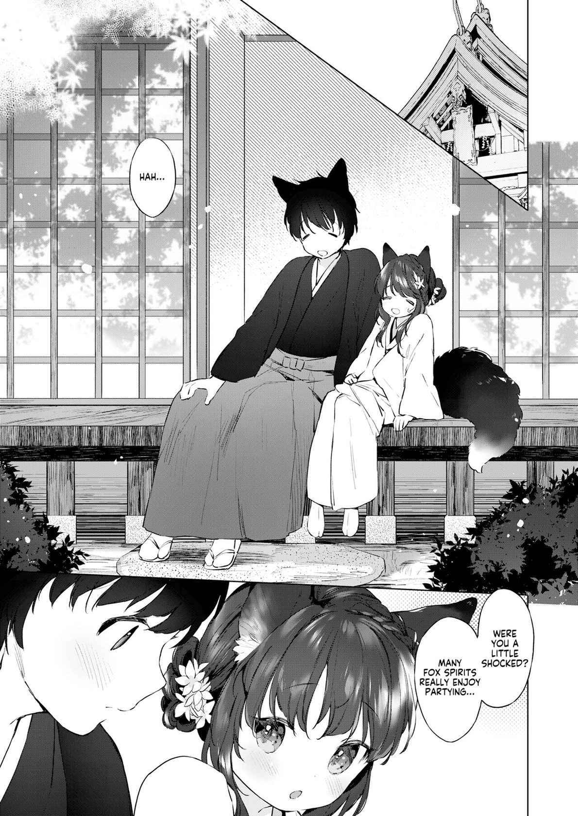 [Mutou Mato] Yowai 200 Chai Okitsune-chan to Oshidori Fuufu Seikatsu. Dai 4 Wa | 200 Year Old Fox Girl and Her Happily Married Life. Part 4 (Towako Oboro Emaki Hiro) [English] [LoliAce]