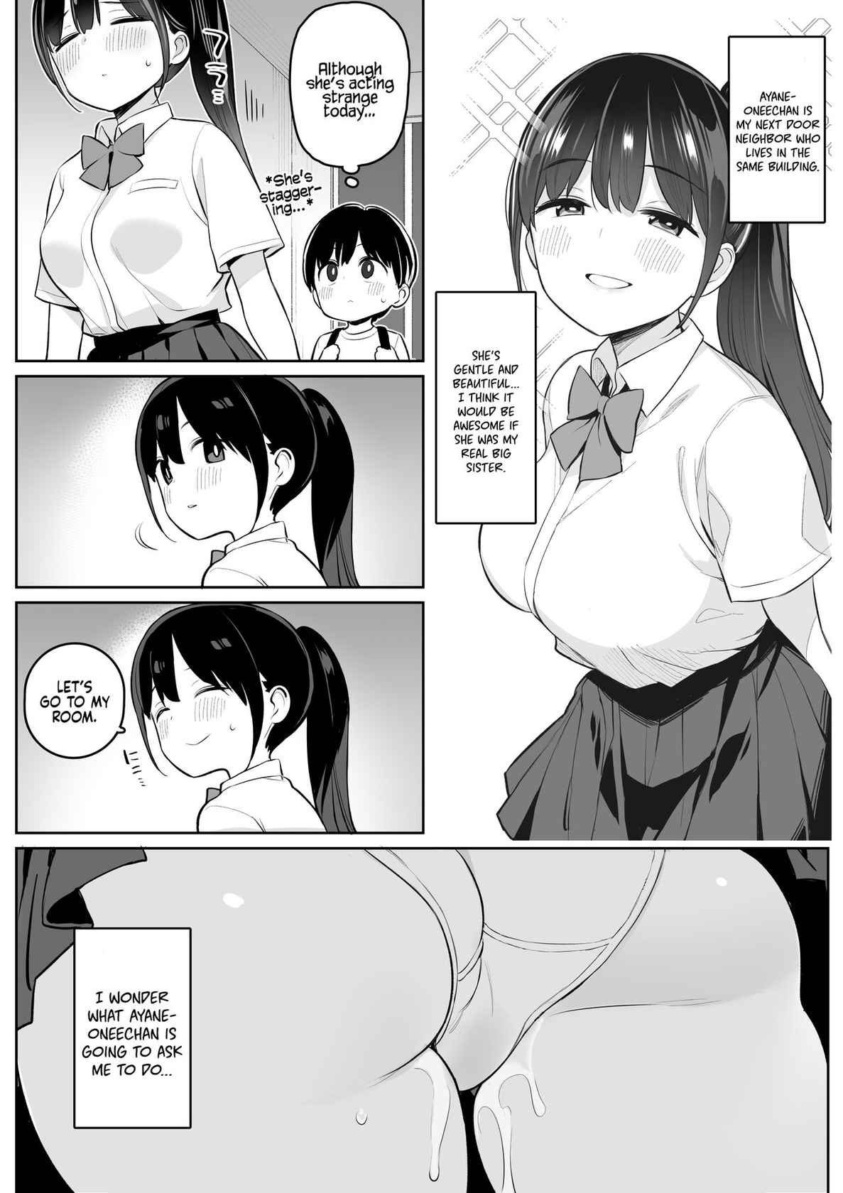 [Higuma-ya (Nora Higuma)] Mijika na Onee-san ga Succubus datta node Sakusei sareru Ohanashi | The Story of How The Big Sister Neighbor Squeezed My Semen Because She was a Succubus [English] [Coffedrug] [Digital]