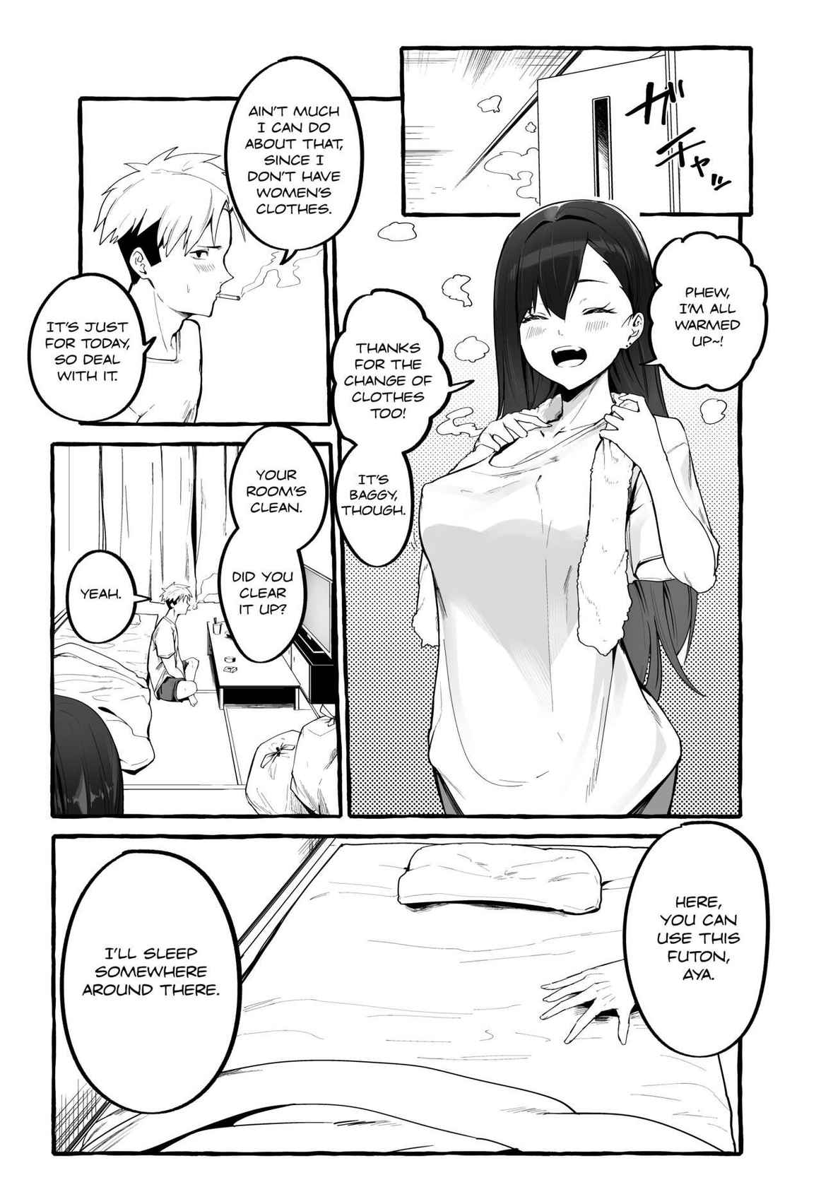 [Fuguta-ke] Kyonyuu Motokano o Tomete Agetara Orei ni Shiboritoraremakutta Hanashi. | A Story About How I Let My Busty Ex-Girlfriend Stay Over and Got Milked Dry in Return. [English] [Nisor]