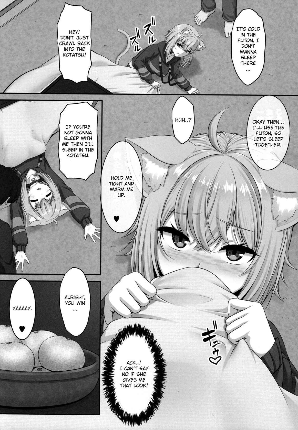 (C99) [MAT (Pararan)] Boku to Issho ni Nete Kureru? | Won't you sleep with me? (Nekomata Okayu) [English] [Douzo Lad Translations]